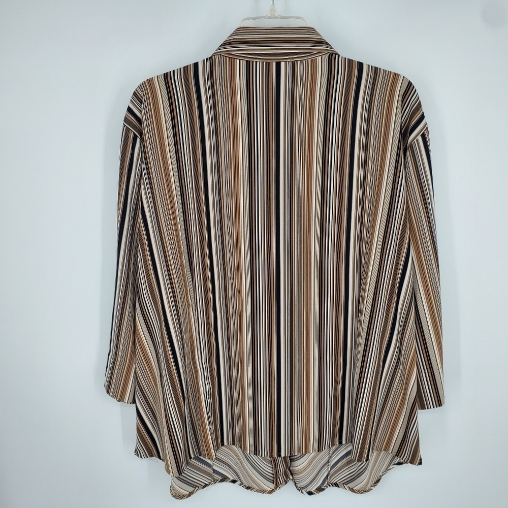 Covington Button Down Blouse Size 22w Womens Brow… - image 4